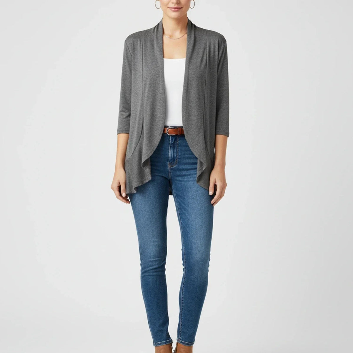 Draped waterfall cardigan