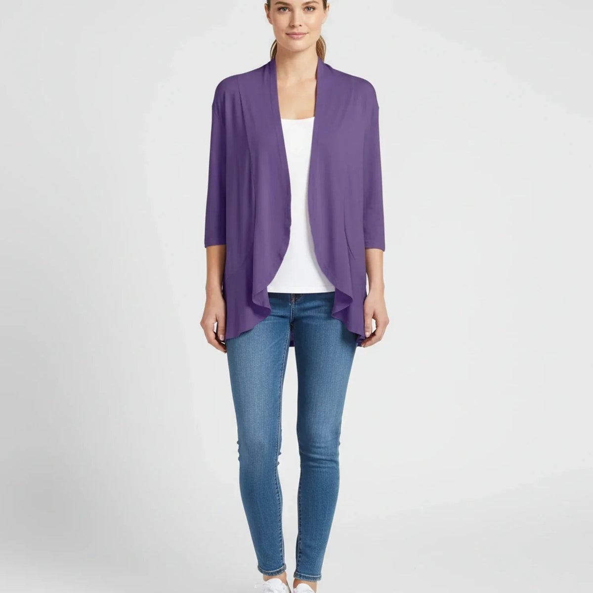 Draped waterfall cardigan