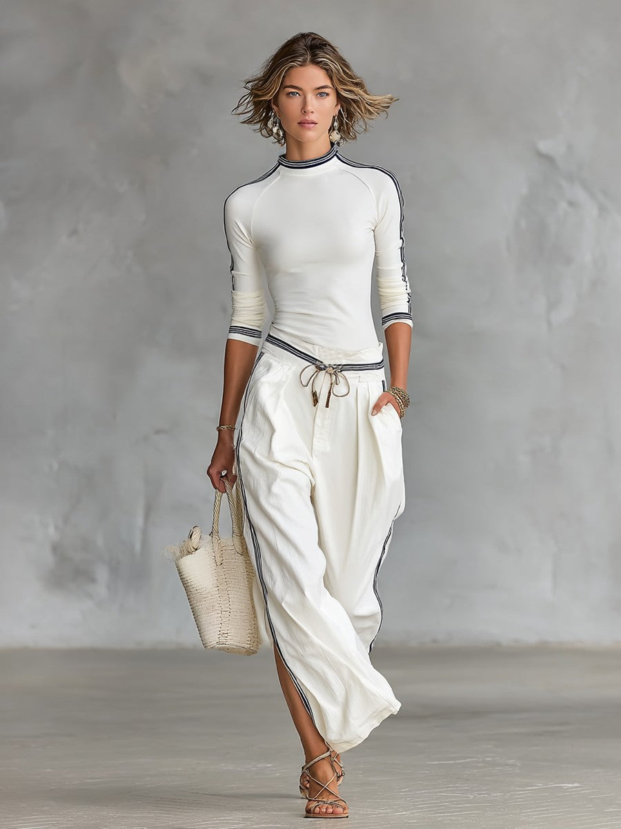 Mock neck knit co-ord set