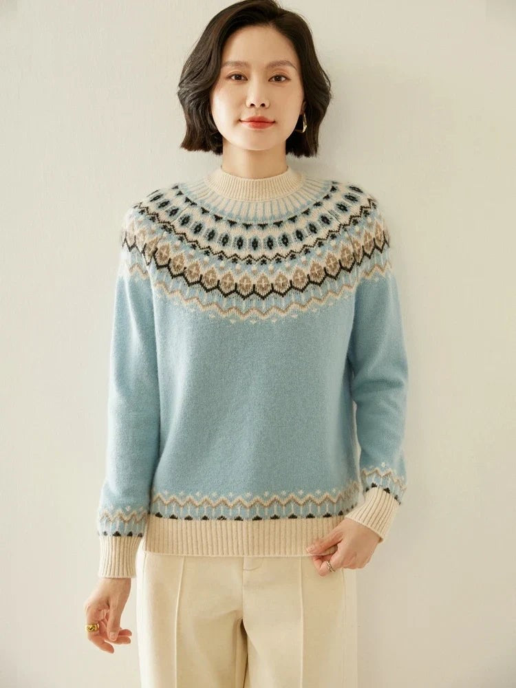Wool fair isle jumper