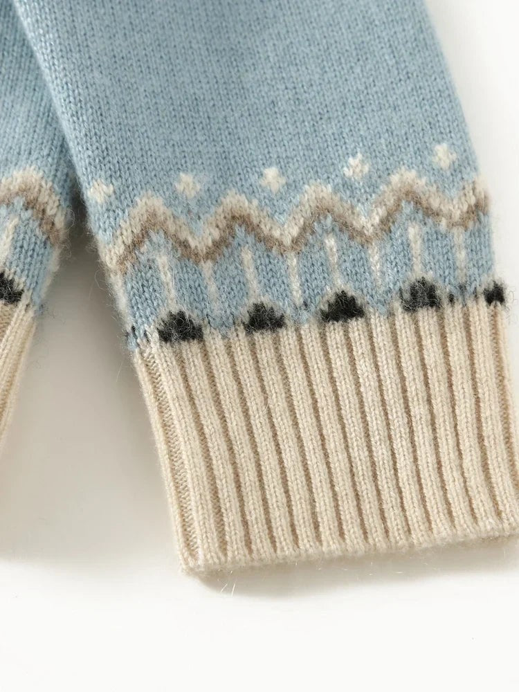 Wool fair isle jumper