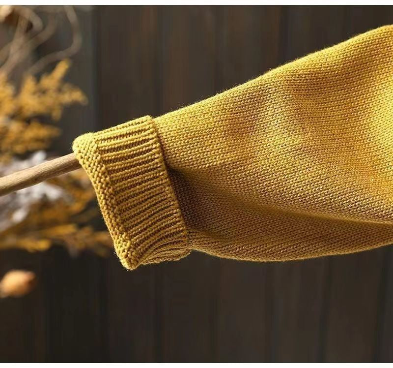 Chunky knit cardigan with patch pocket