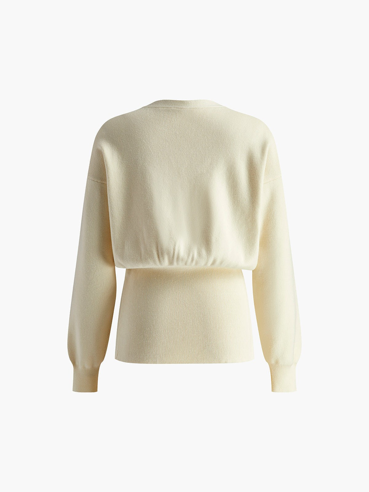 Draped single-button cardigan
