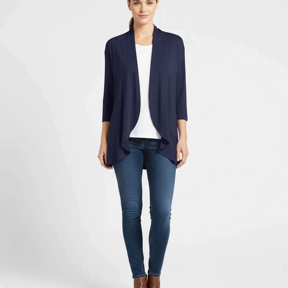 Draped waterfall cardigan