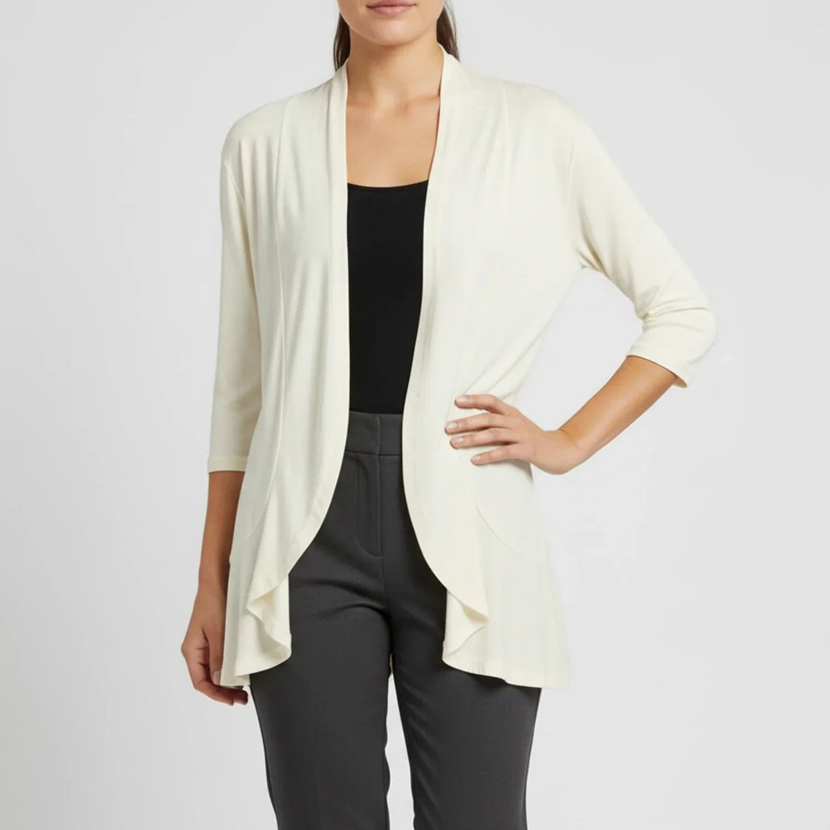 Draped waterfall cardigan