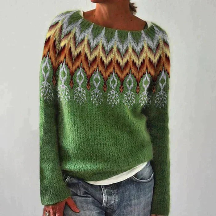 Light Green fair isle knit jumper