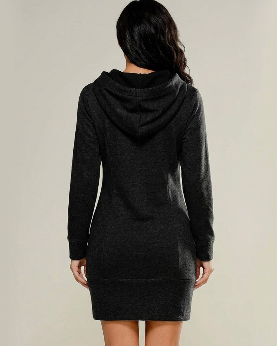 Hooded sweatshirt dress