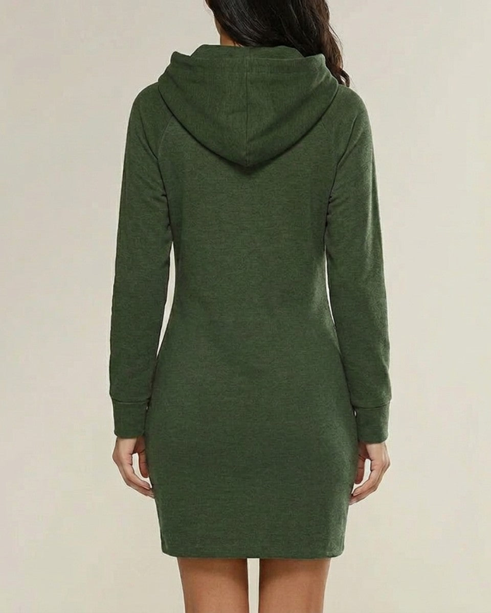Hooded sweatshirt dress