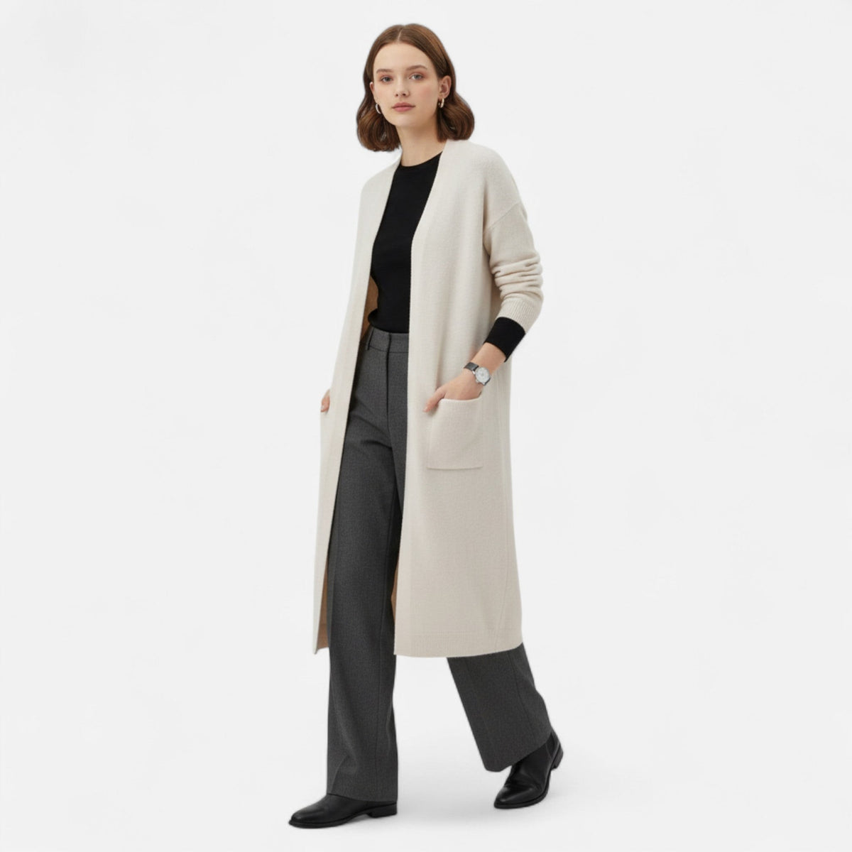 Longline pocket cardigan