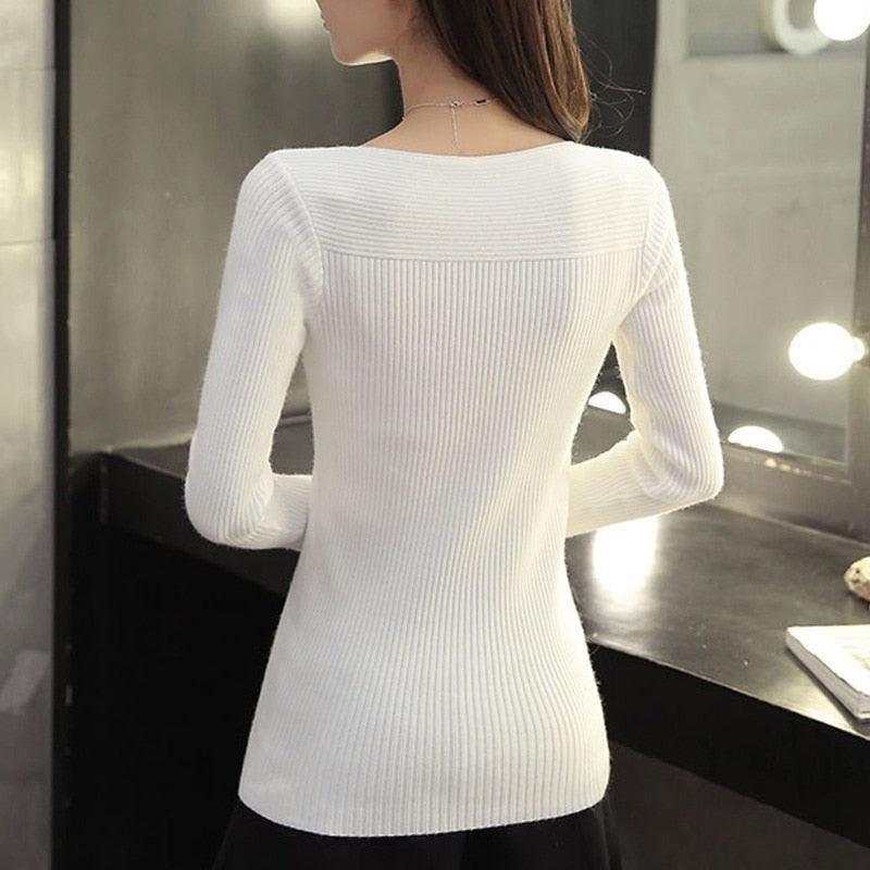 Merino wool boat neck jumper