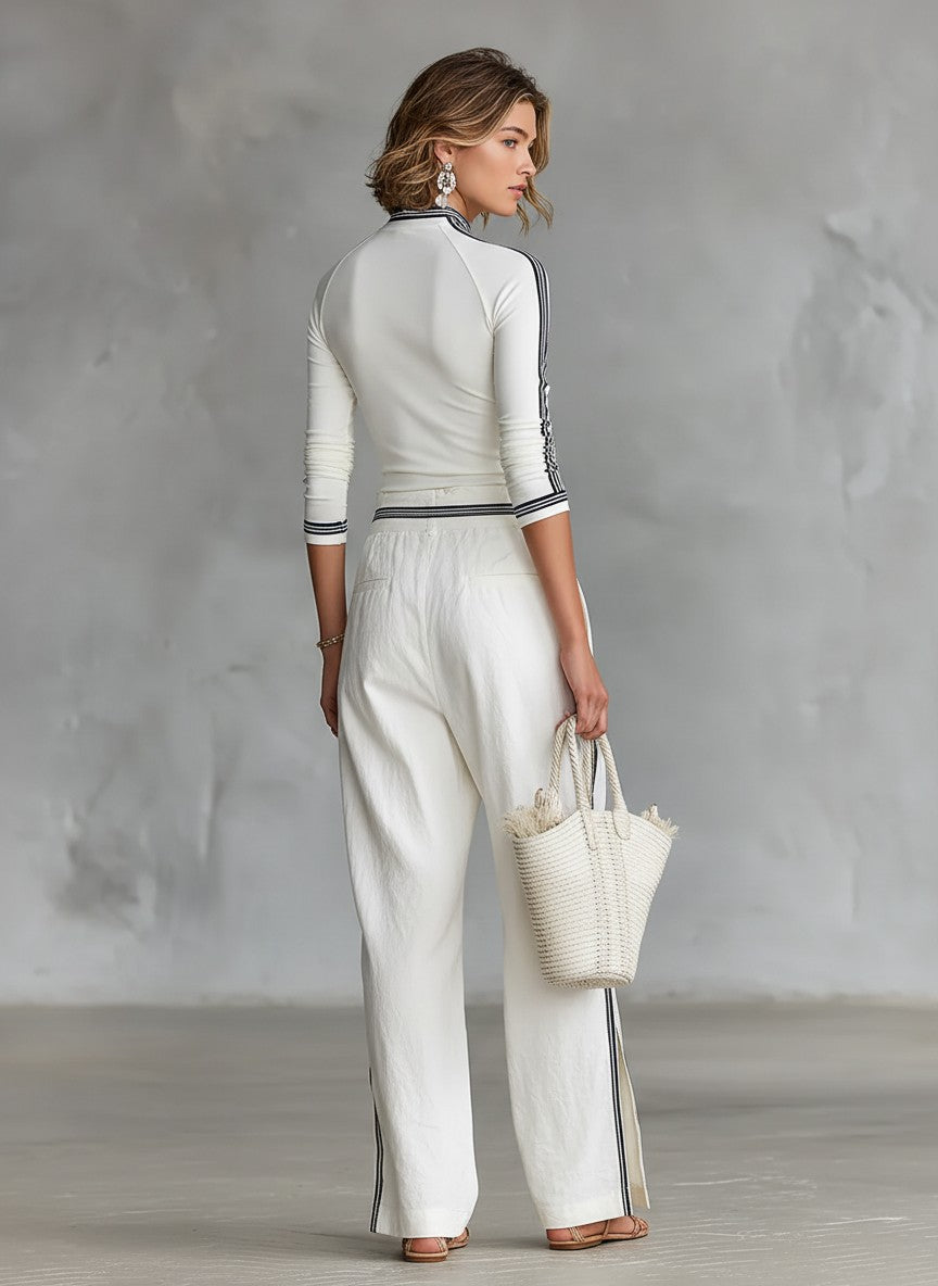 Mock neck knit co-ord set