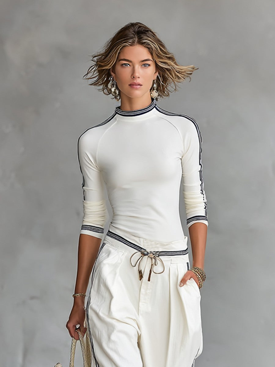 Mock neck knit co-ord set