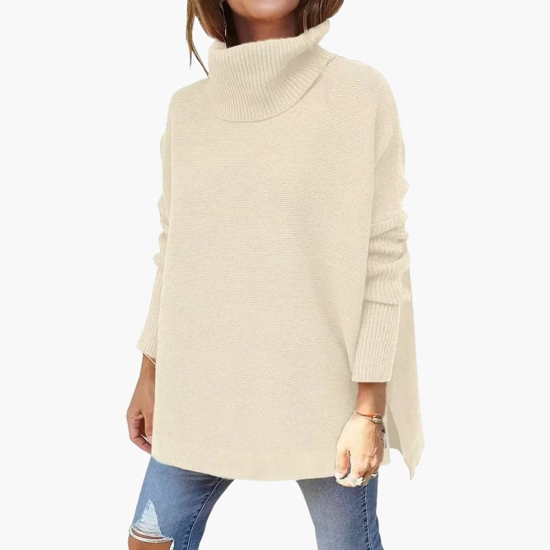 Apricot oversized roll neck jumper