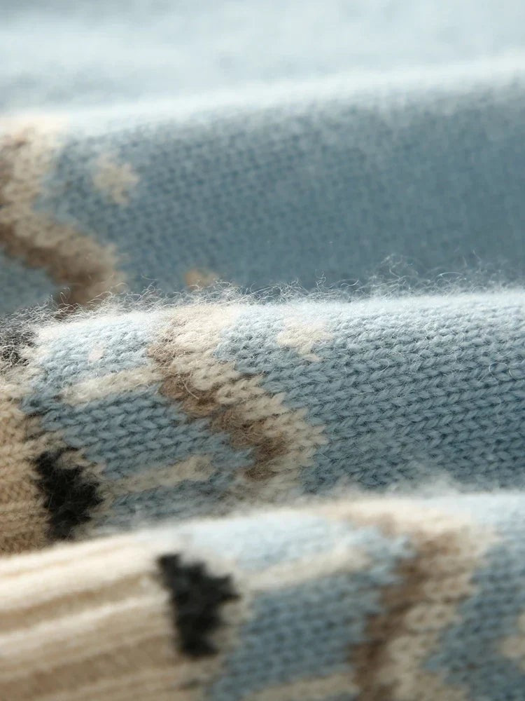 Wool fair isle jumper
