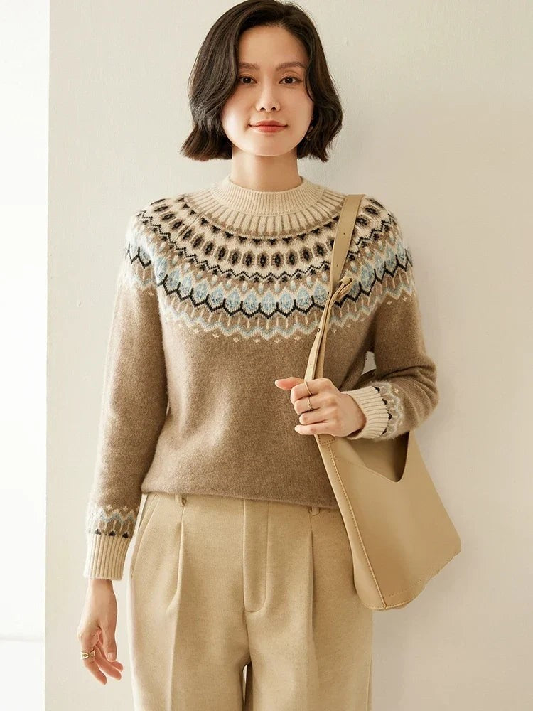 Wool fair isle jumper