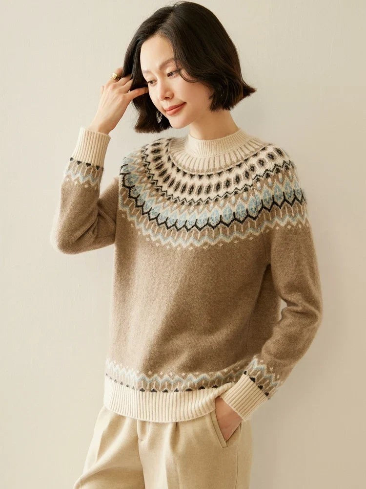 Wool fair isle jumper