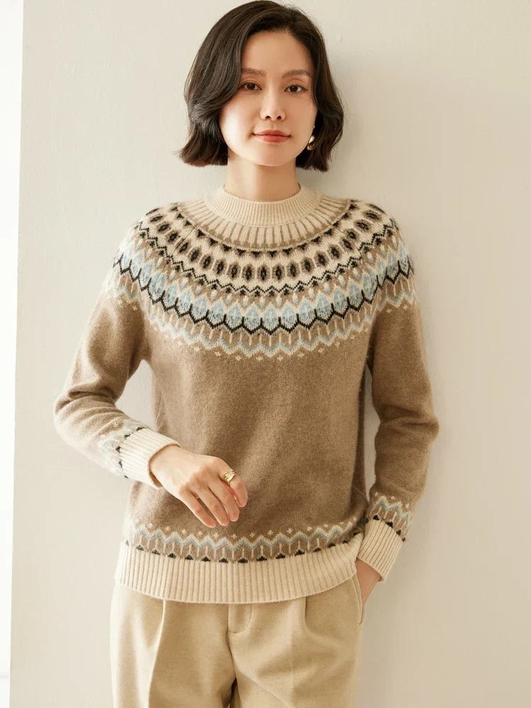 Wool fair isle jumper