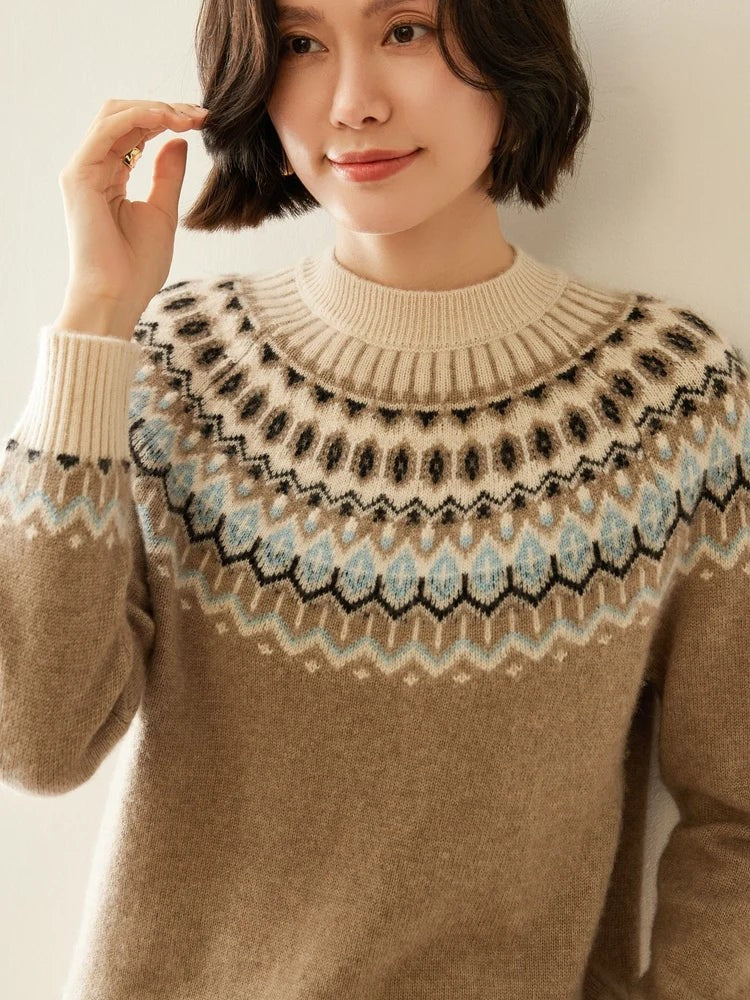 Wool fair isle jumper