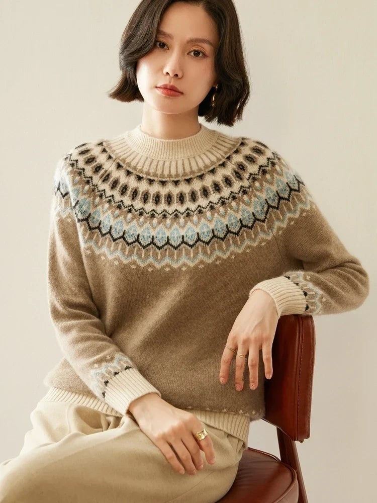 Wool fair isle jumper