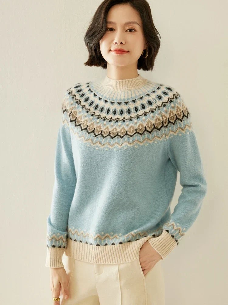 Wool fair isle jumper