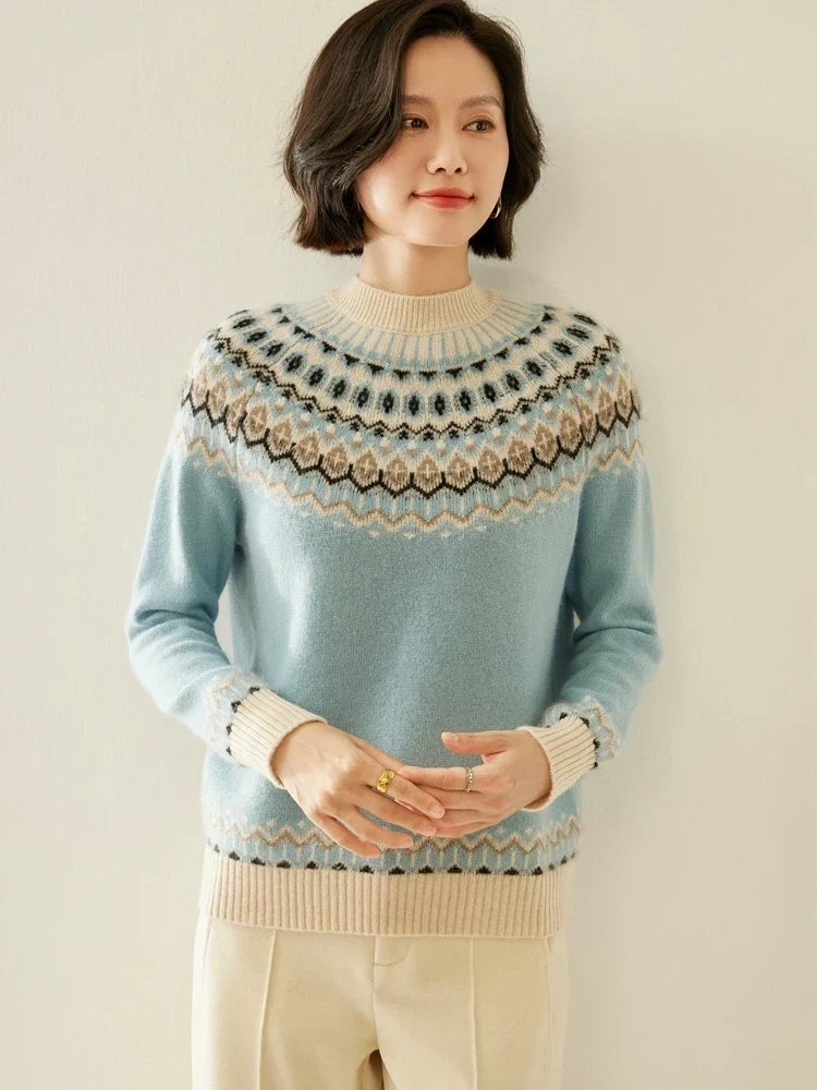 Wool fair isle jumper