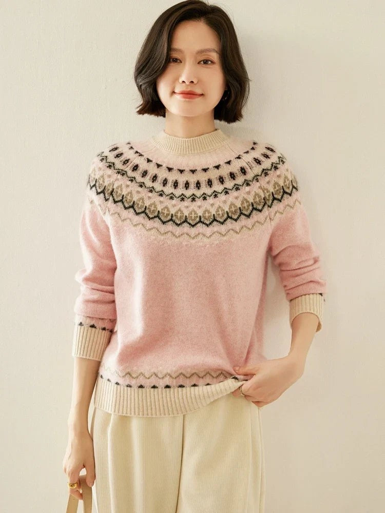 Wool fair isle jumper