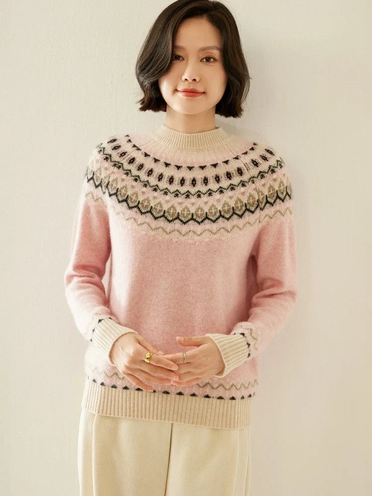 Wool fair isle jumper