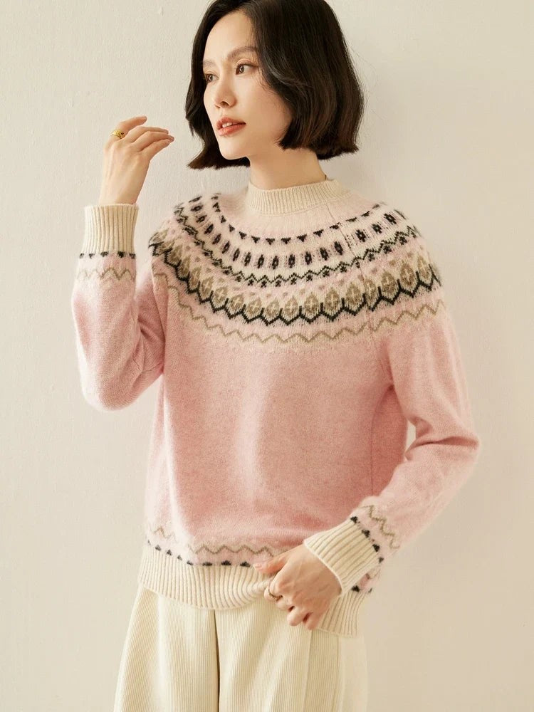 Wool fair isle jumper