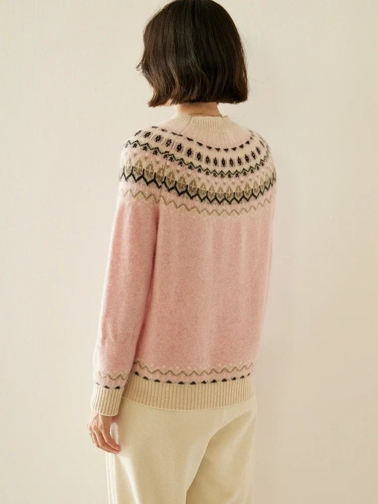 Wool fair isle jumper