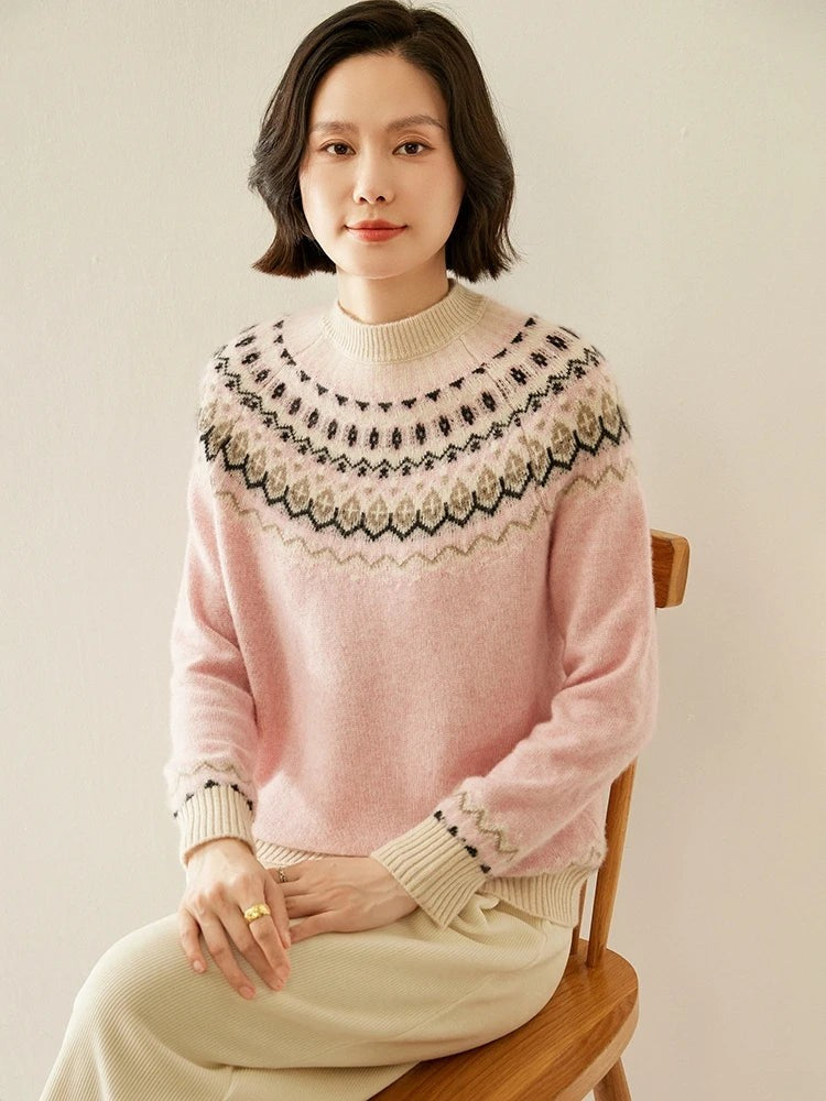 Wool fair isle jumper
