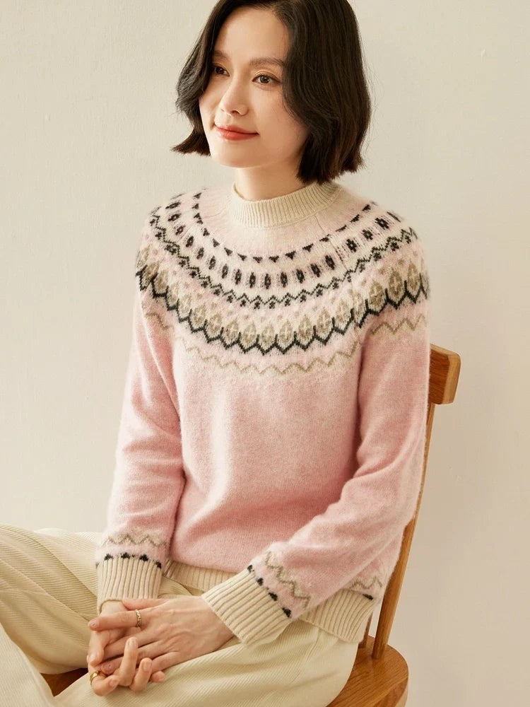 Wool fair isle jumper