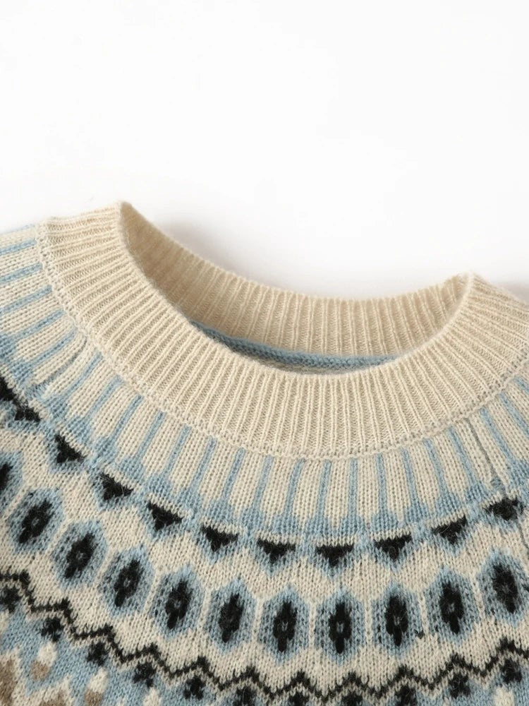 Wool fair isle jumper