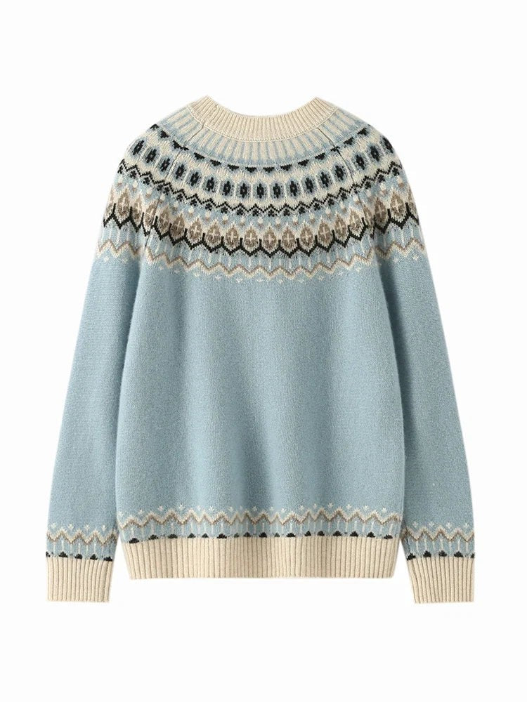Wool fair isle jumper