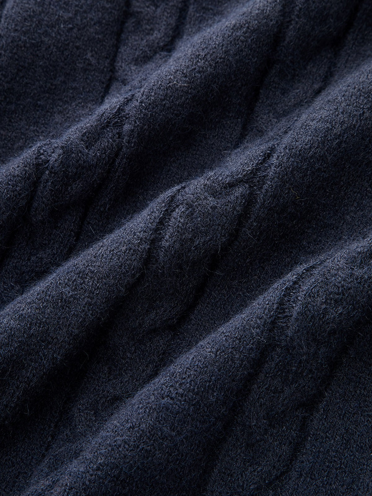 Wool mix cable knit cricket jumper