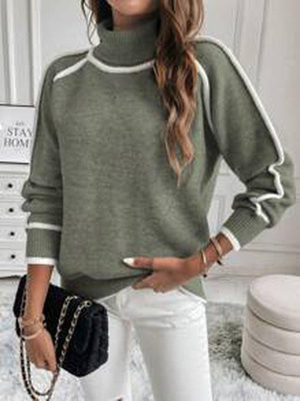 Wool roll neck jumper