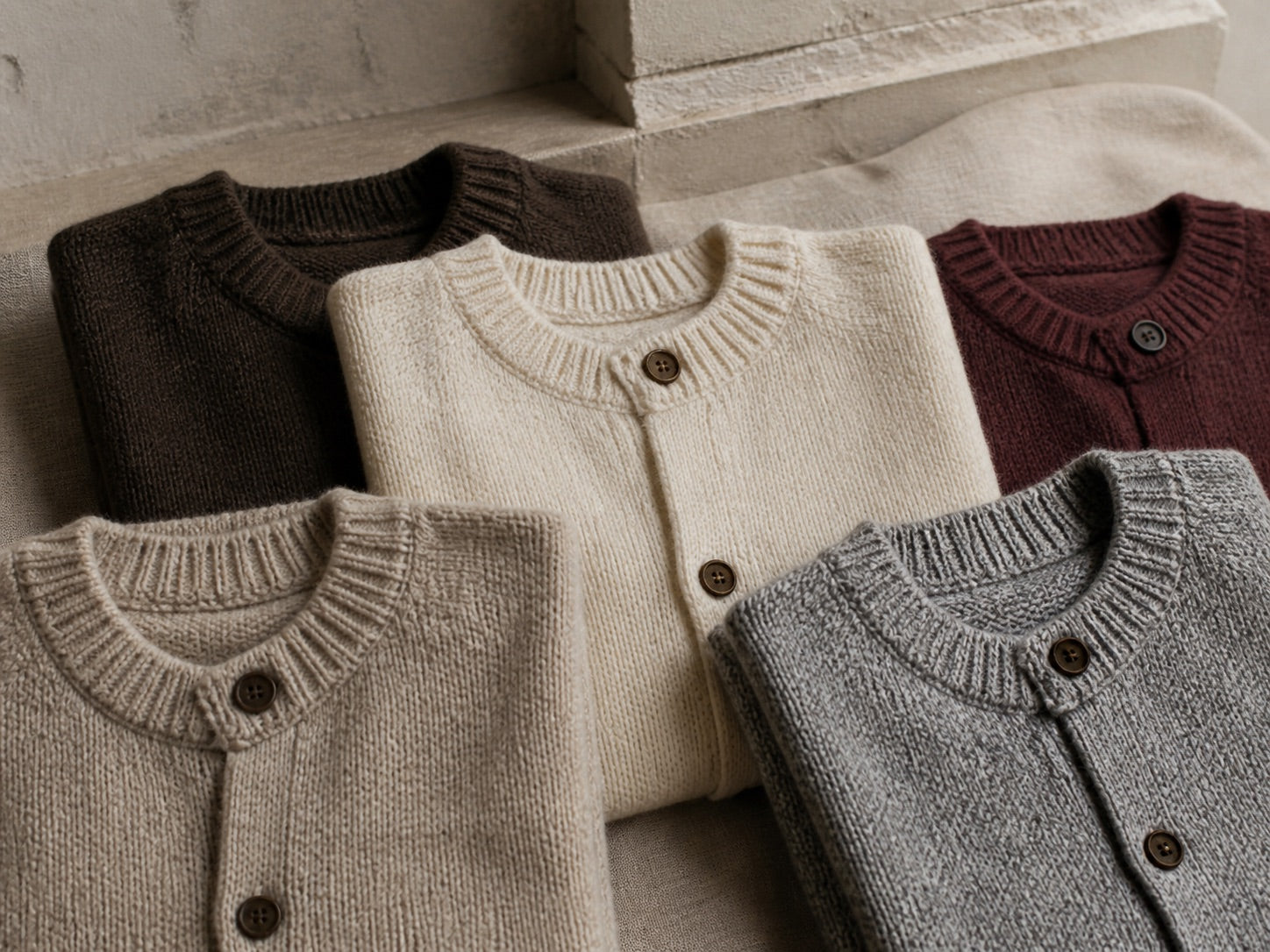 Folded Knitwear London cardigans
